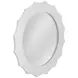 Altair Glossy White Round Wall Mirror