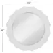 Altair Glossy White Round Wall Mirror