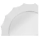 Altair Glossy White Round Wall Mirror
