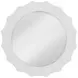 Altair Glossy White Round Wall Mirror