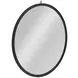 Deneb Matte Black Round Wall Mirror