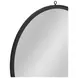 Deneb Matte Black Round Wall Mirror