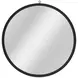 Deneb Matte Black Round Wall Mirror