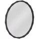 Evageline Charcoal Gray Round Wall Mirror