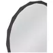 Evageline Charcoal Gray Round Wall Mirror