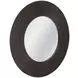 Karolina Matte Black Round Wall Mirror