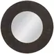 Karolina Matte Black Round Wall Mirror