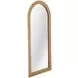 Jaleene Warm Natural Tan Arched Floor Mirror