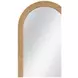 Jaleene Warm Natural Tan Arched Floor Mirror