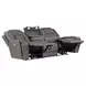 Daniel Gray Triple Power Reclining 87" Sofa with USB Charging