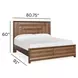 Callisto Bourbon Brown California King Panel Bed
