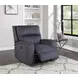 Lovell Gray Power Reclining Chair with USB Charging