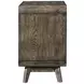 Rex Walnut 1 Drawer Open Nightstand