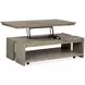 Conrad Stone Harbor Gray Rectangular Lift Top Cocktail Table