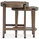 Kaysen Wallaby and Matte Black Round Nesting End Table