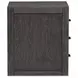 Foxrun Hollow Ravenwood Black 2 Drawer File Cabinet with Casters