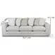 Hogan Cotton Track Arms Sofa