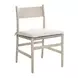 Dwell Beige and River Rock Upholstered Wood Back Side Chair Set of 2