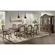 Denali Walnut 5 Door Server and Hutch with LED