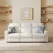 Madison Snow 88" Zero Gravity Power Reclining Sofa with Power Headrest and USB Charging