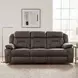 Madrona Dark Brown 85" Double Reclining Sofa