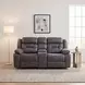Madrona Hill Gray 75" Double Reclining Center Console Loveseat