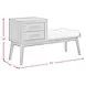 Zuma Gray Upholstered Bench