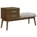 Zuma Gray Upholstered Bench