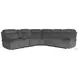 Aubrelle Airy Midnight Modular Power Reclining Sectional