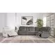 Alpine Airy Midnight 6 Piece Modular Power Reclining Sectional