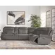 Alpine Airy Midnight 6 Piece Modular Power Reclining Sectional