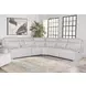Alpine Airy Snow 6 Piece Modular Power Reclining Sectional