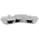 Alpine Airy Snow 6 Piece Modular Power Reclining Sectional