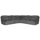 Alpine Airy Midnight 7 Piece Modular Power Reclining Sectional