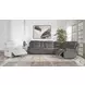 Alpine Airy Midnight Modular Power Reclining Sectional