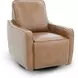 Mara Fresco Honey Leather Zero Wall Swivel Power Recliner
