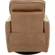 Mara Fresco Honey Leather Zero Wall Swivel Power Recliner