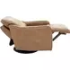 Mara Fresco Honey Leather Zero Wall Swivel Power Recliner