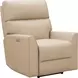 Marah Cashmere Stone Leather Triple Power Recliner with USB Charging