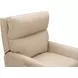 Marah Cashmere Stone Leather Triple Power Recliner with USB Charging