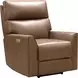 Marah Cashmere Taupe Leather Triple Power Recliner with USB Charging