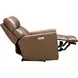 Marah Cashmere Taupe Leather Triple Power Recliner with USB Charging