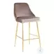 Marcel Silver Velvet Counter Height Stool Set Of 2