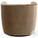 Marcel Caramel Velvet Swivel Club Chair
