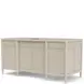 Maren White Sand Executive Desk