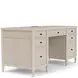 Maren White Sand Executive Desk