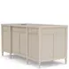 Maren White Sand Executive Desk