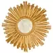 Margeaux Gold Leaf Sunburst Wall Mirror