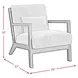 Freya Langley Cocoa Upholstered Chair with Kidney Pillow