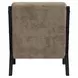 Freya Langley Cocoa Upholstered Chair with Kidney Pillow